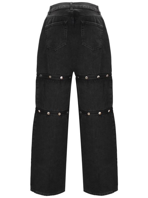 Pantaloni in denim di cotone nero THE ATTICO | 241WCP144D068100